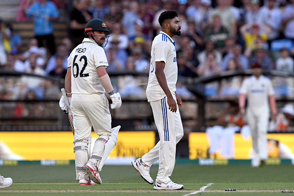 Mohammed Siraj and Travis Head had a verbal duel during the second Test | Getty