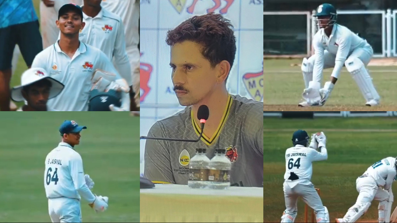 WATCH- Yashasvi Jaiswal keeps wickets for Mumbai in practice game; Captain Siddhesh Lad says Jaiswal might do the same for India