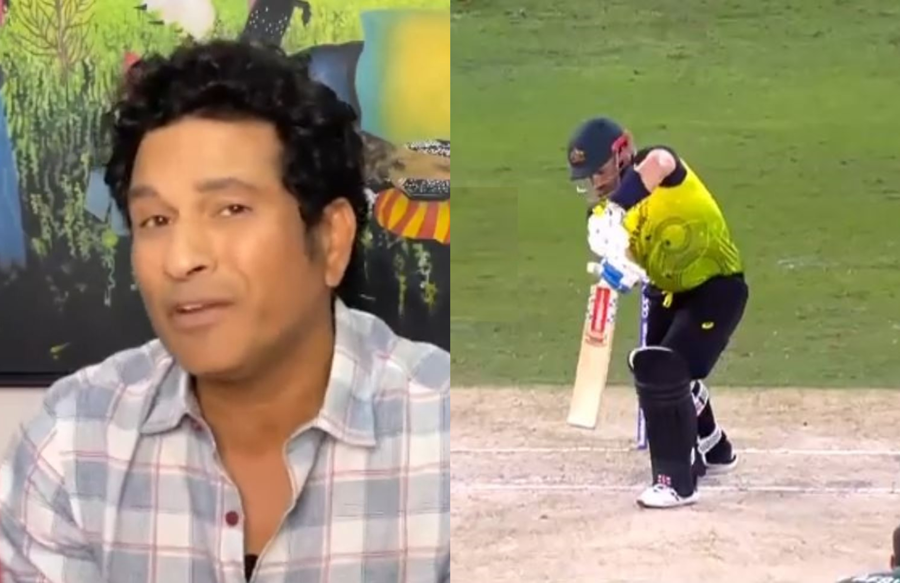 Aaron Finch was out LBW to Shaheen Afridi, as predicted by Tendulkar | Screengrab