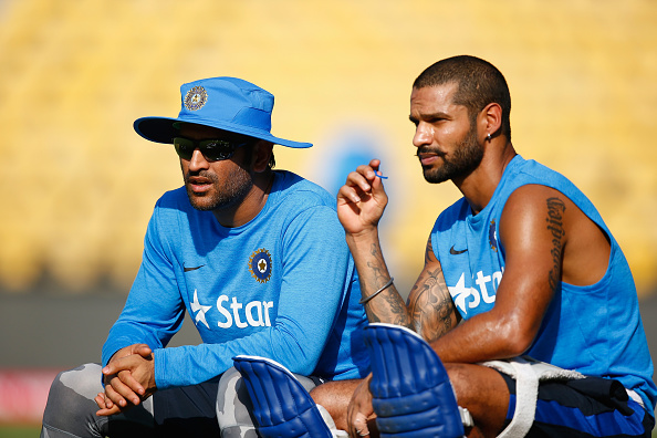 Shikhar Dhawan and MS Dhoni | Getty