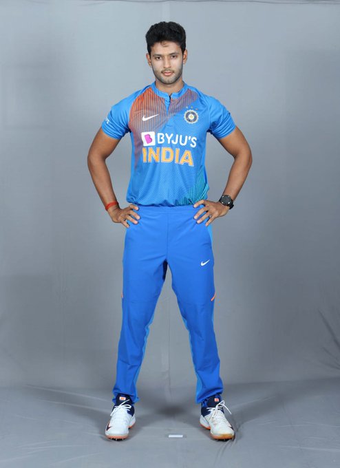 Shivam Dube dons the India uniform | Shivam Dube Twitter