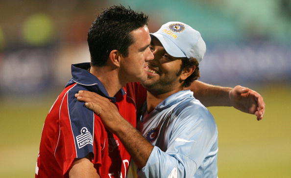 Kevin Pietersen and Yuvraj Singh | Getty 