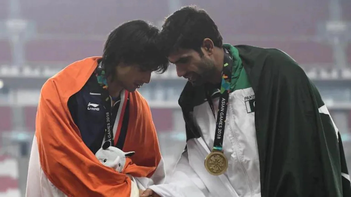 Javelin rivals India's Neeraj Chopra and Pakistan's Arshad Nadeem | Getty