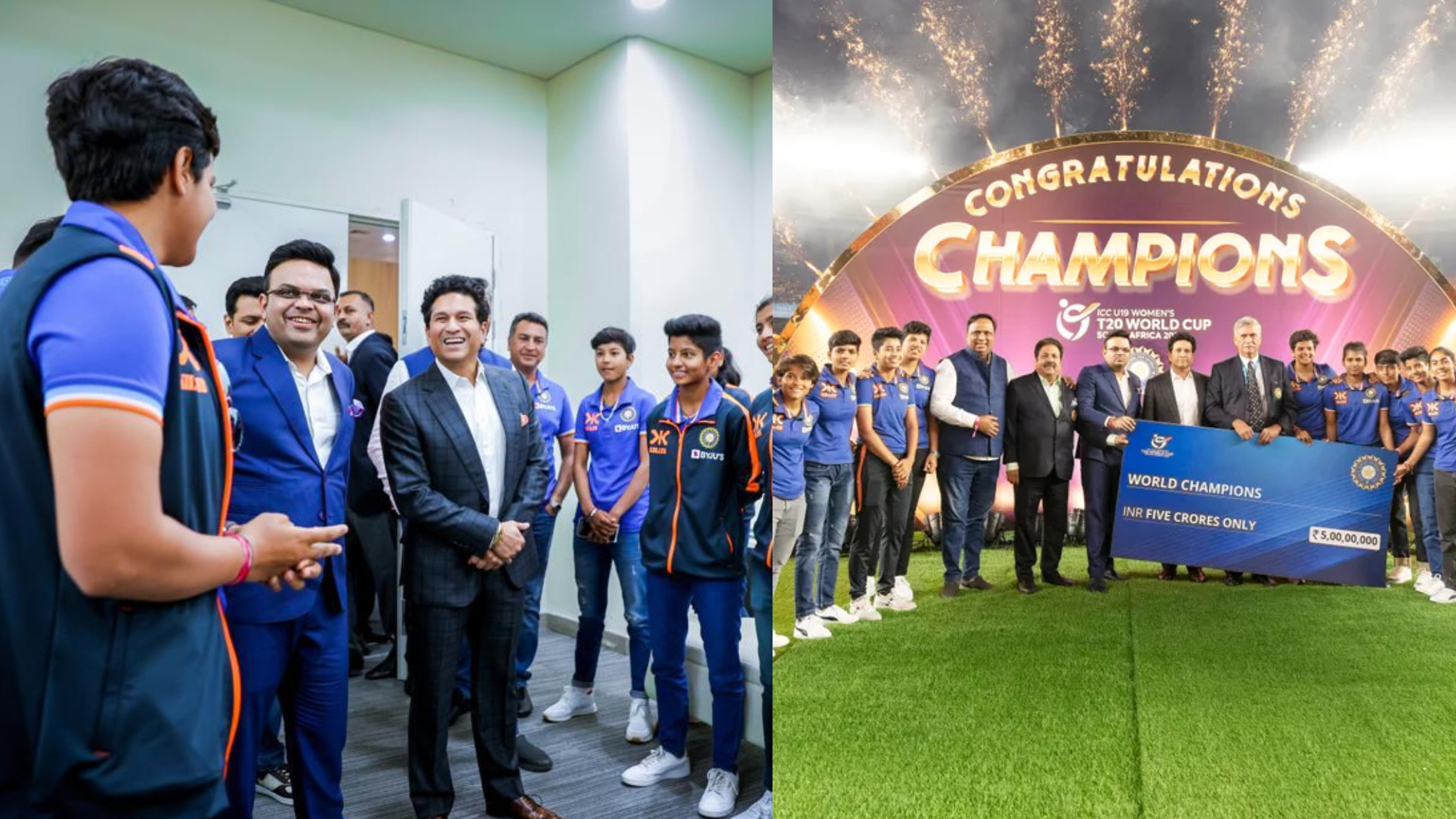 Shafali Verma thanks Jay Shah for felicitating U19 WC winning Women's team and meeting Sachin Tendulkar