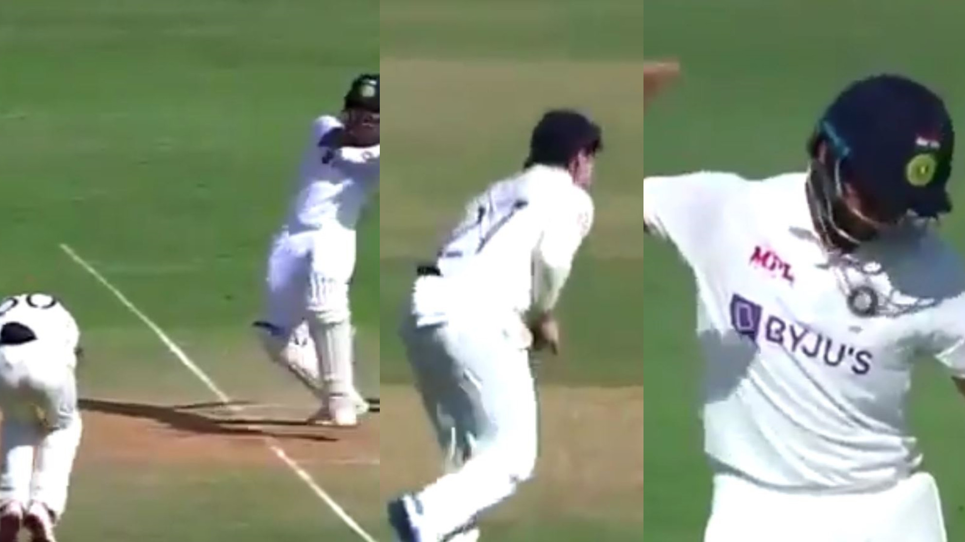 IND v ENG 2021: WATCH- Pujara falls to an unusual dismissal; gets caught by mid-wicket after ball deflects off short-leg