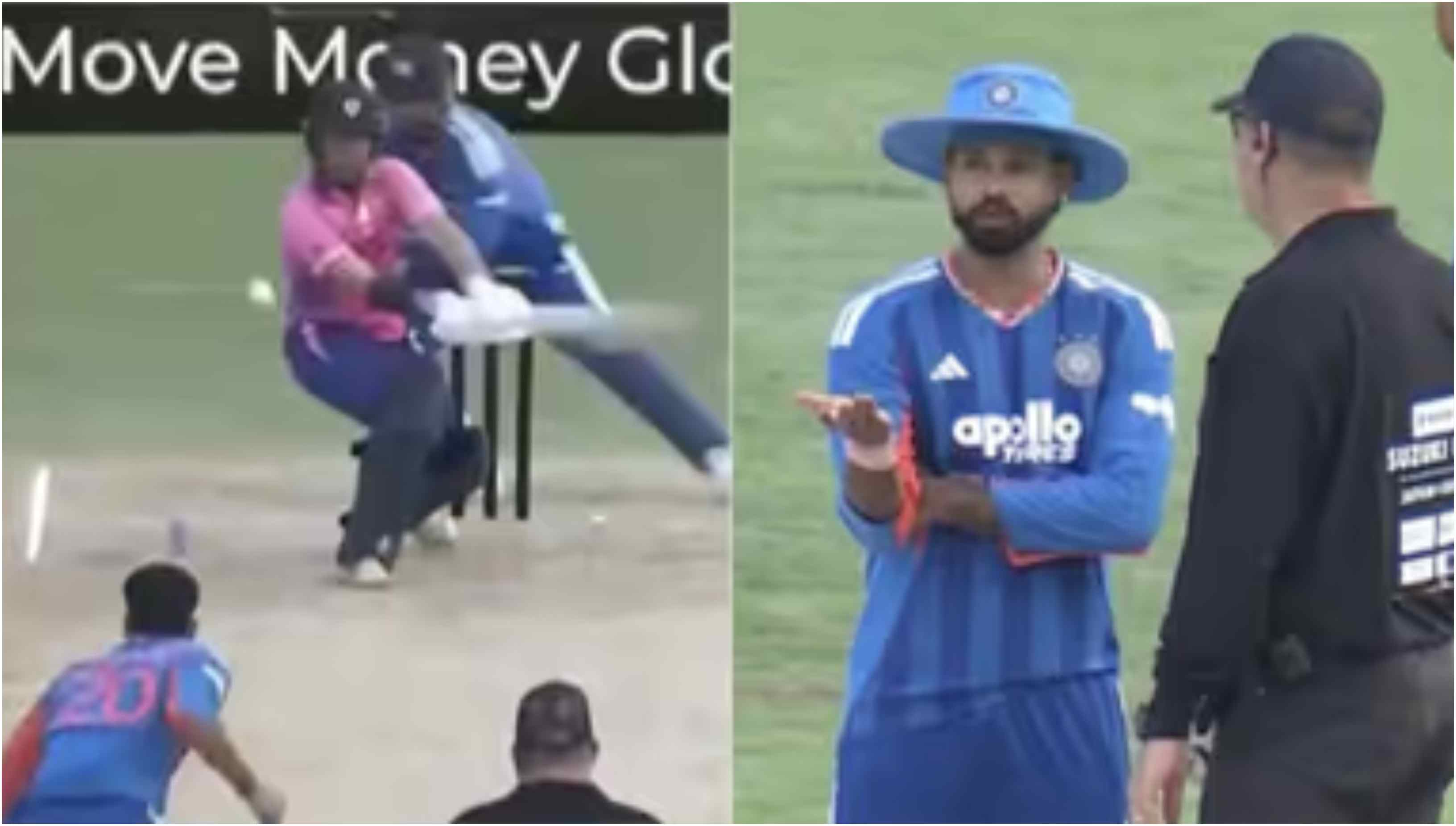 India skipper Shreyas Iyer protest on-field umpire's wide ball call | X