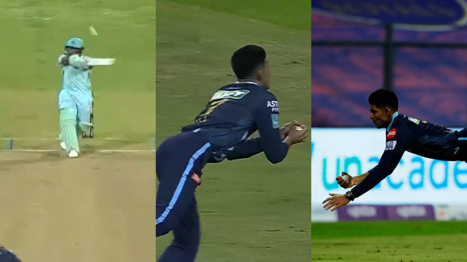 IPL 2022: WATCH- GT's Shubman Gill takes an amazing catch running backwards to send back LSG's Evin Lewis