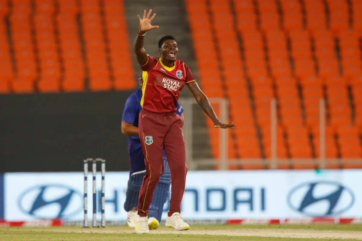 Alzarri Joseph returned with figures of 2/45 in the first ODI | BCCI