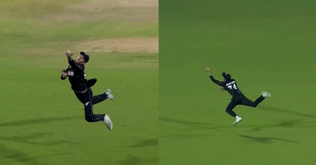 Mitchell Santner's one-handed diving catch | Instagram