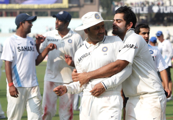 Virat Kohli and Virender Sehwag for India | Getty