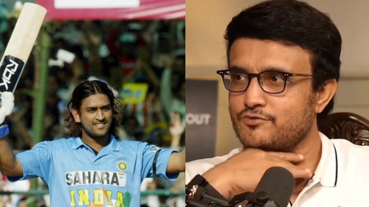 WATCH- “I had gone to Jamshedpur to watch him”- Sourav Ganguly on seeing MS Dhoni bat in person before his India debut