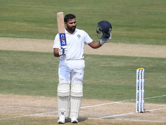 Rohit Sharma celebrates his 4th Test century | AFP