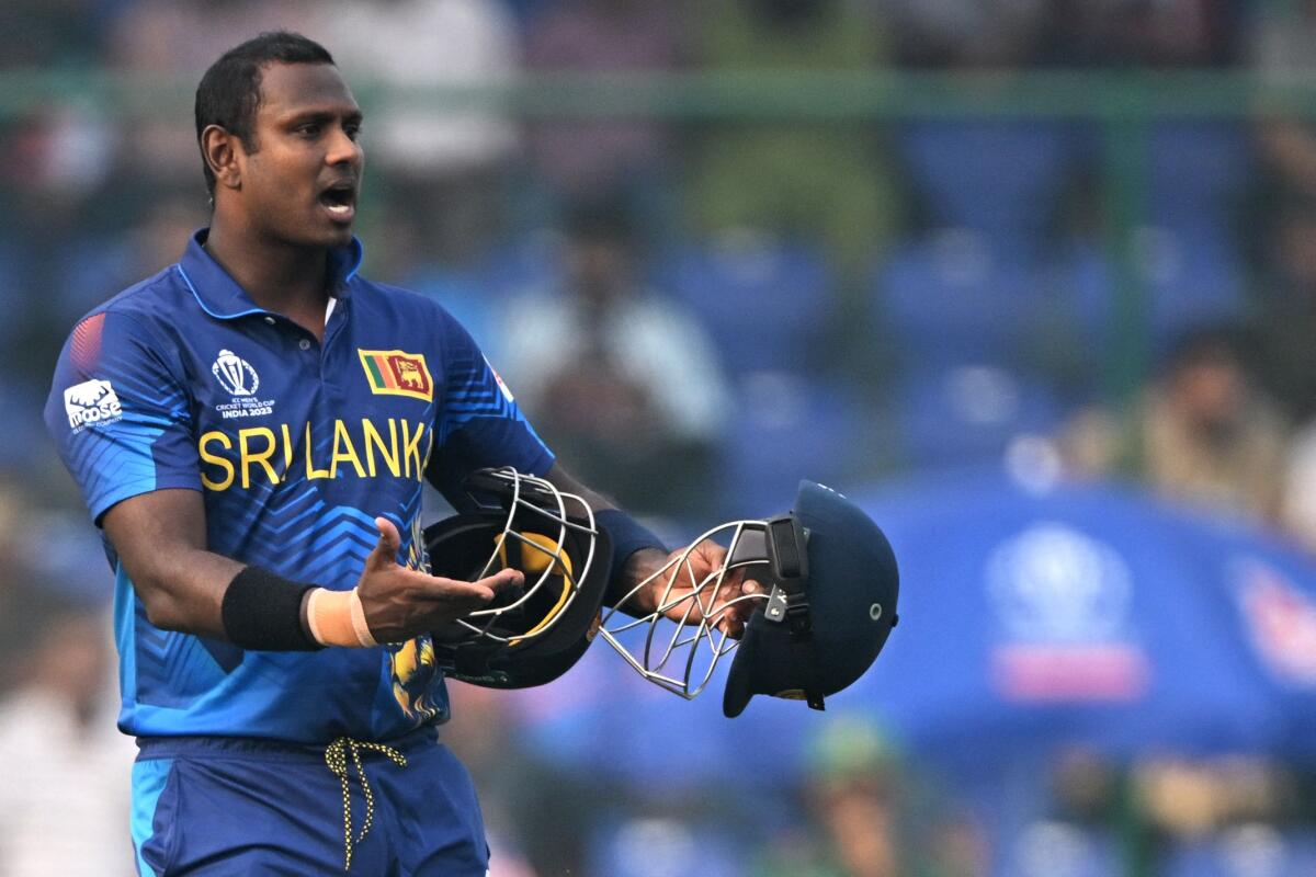 Angelo Mathews was timed out by Bangladesh | Getty Images 