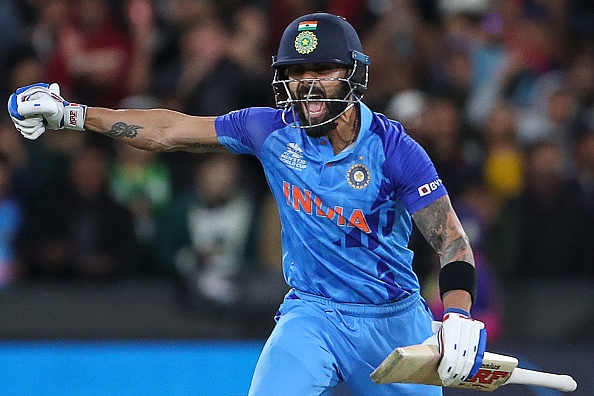 Virat Kohli celebrates India's victory over Pakistan | Getty Images