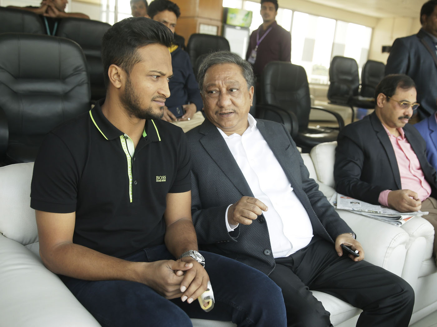 BCB president Nazmul Hassan and Shakib Al Hasan | Twitter