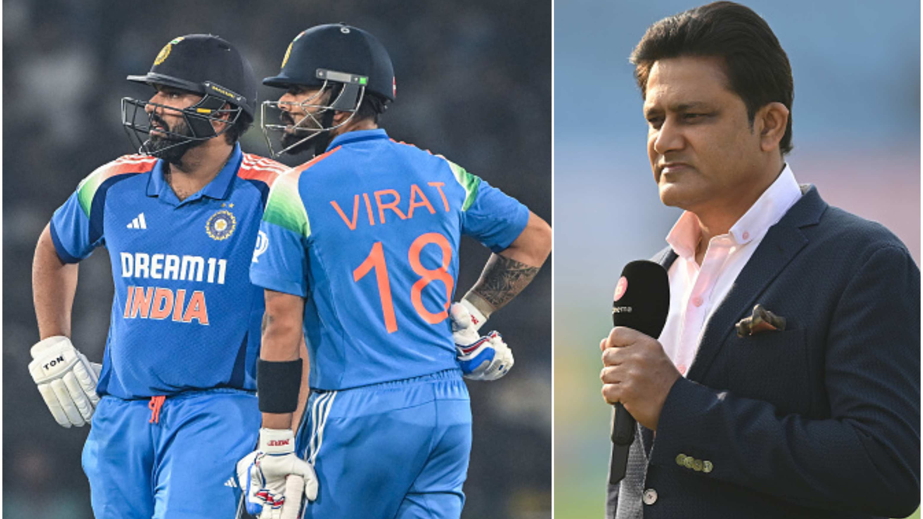 “It's going to be a challenge”: Kumble on Rohit, Kohli playing only ODIs for rest of their international careers