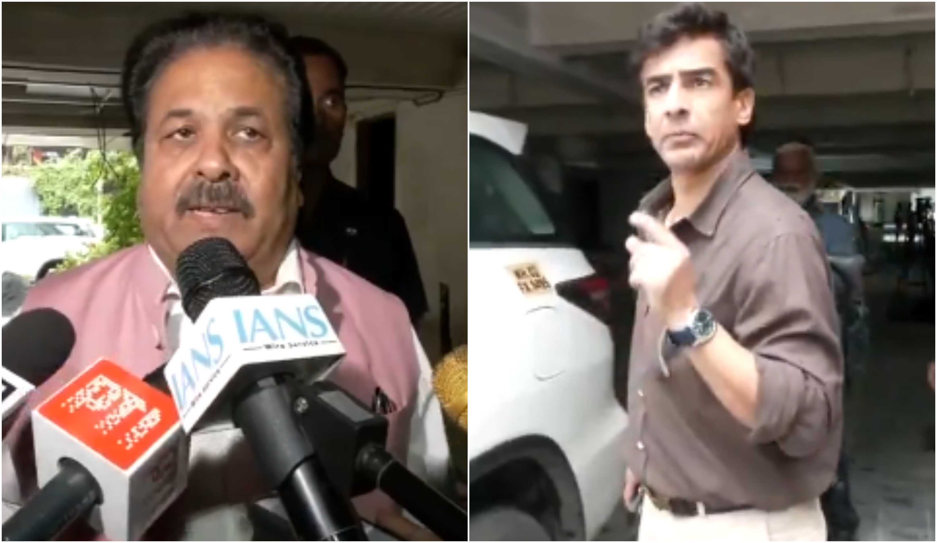 Rajeev Shukla and Mithun Manhas | ANI