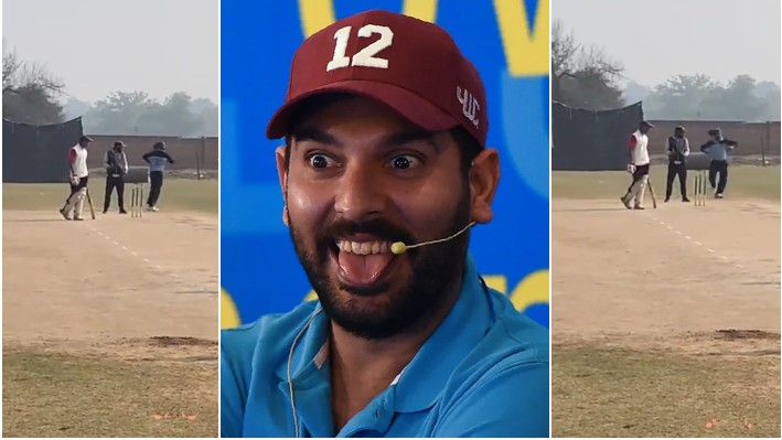 WATCH - Yuvraj Singh finds a spin bowler with most unique bowling style