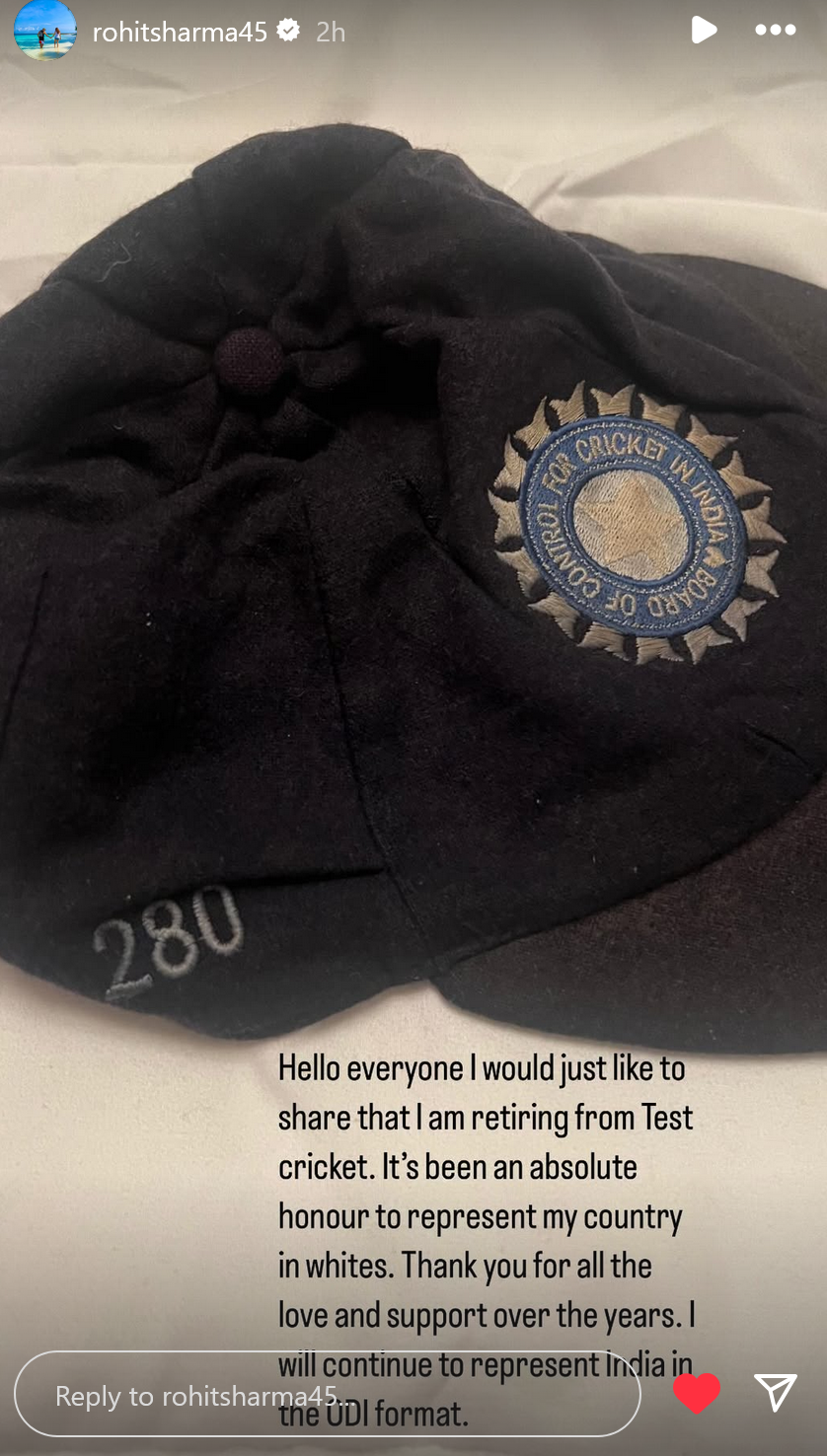 Photo- Rohit Sharma Instagram