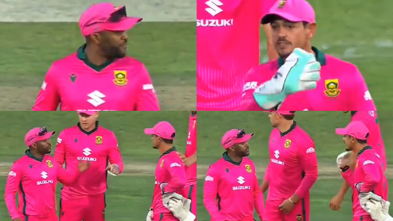 WATCH- “F**K you, f**king relax”- Temba Bavuma and Quinton de Kock’s F-bomb laden fight during 2nd SA v AUS ODI