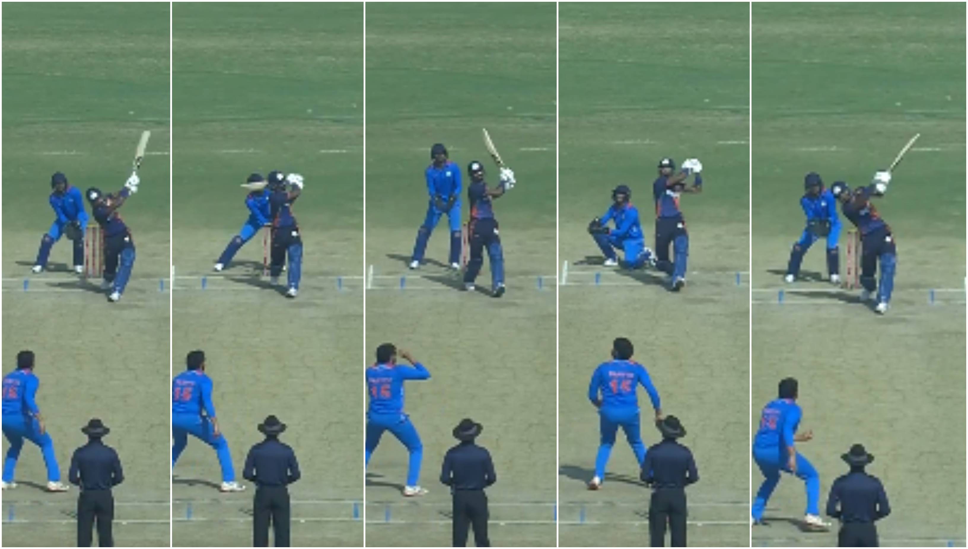 Hardik Pandya's five sixes | BCCI Domestic/Screengrab