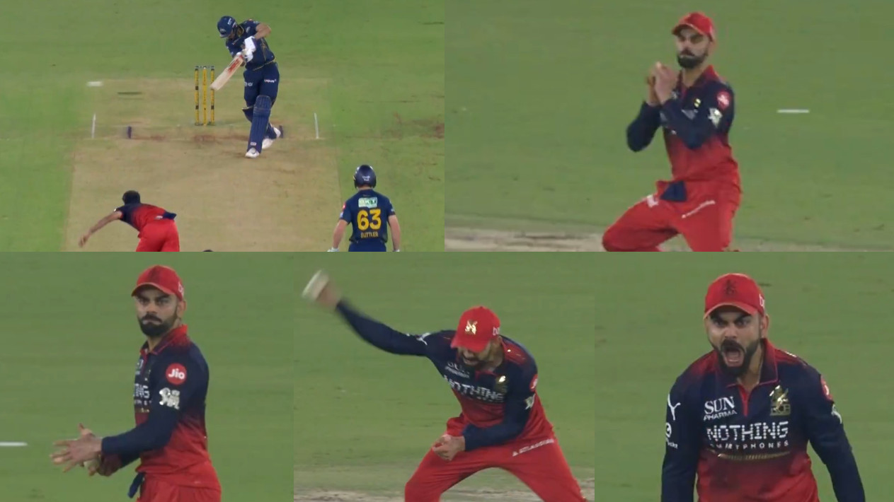 IPL 2026: WATCH- Virat Kohli’s fiery reaction after taking Shubman Gill’s catch off Bhuvneshwar Kumar