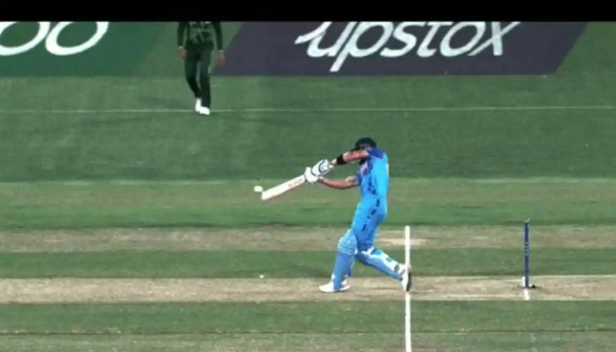 This was called a no-ball for being over waist height | Twitter
