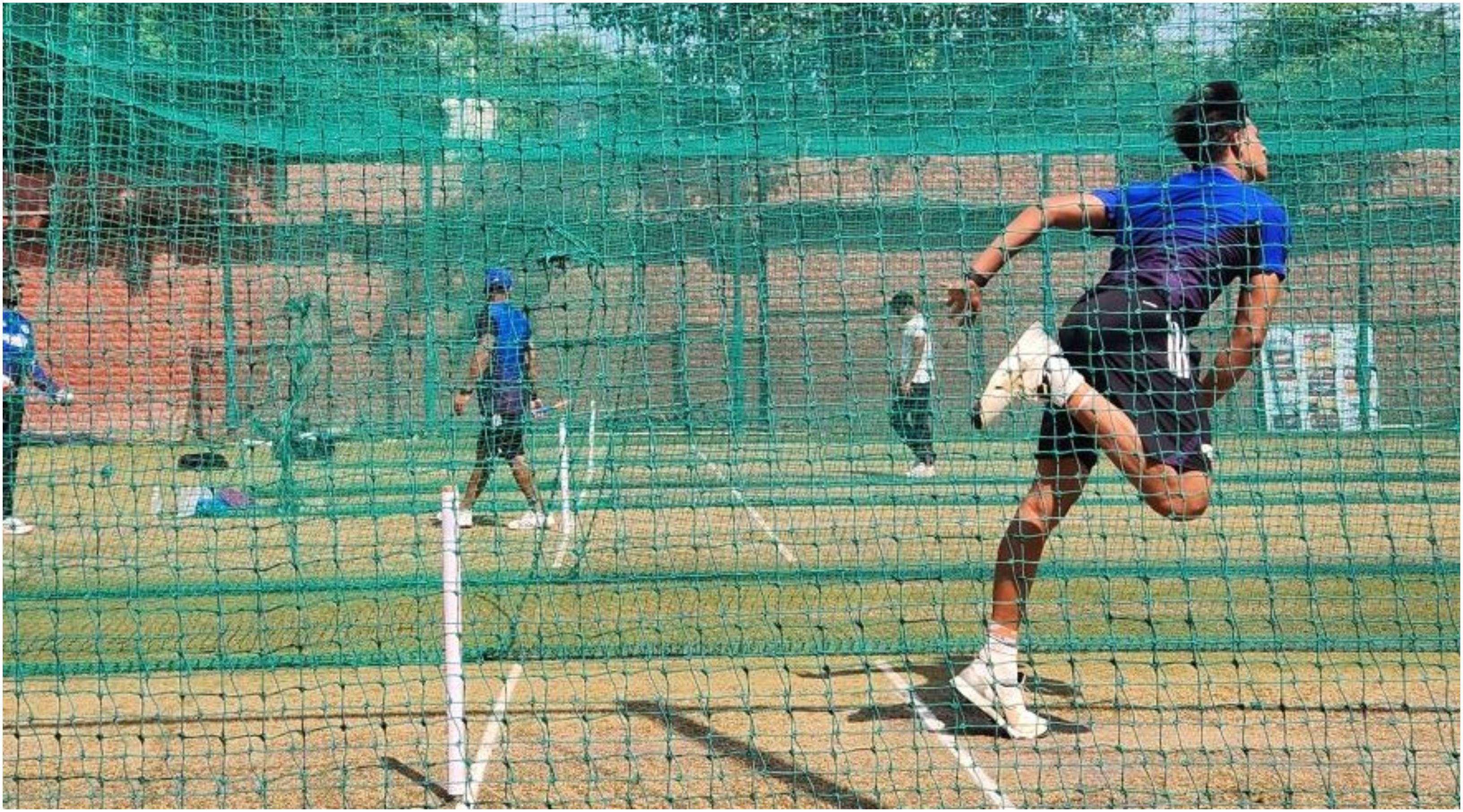 Yashasvi Jaiswal bowling in the nets | Abhishek Tripathi/X