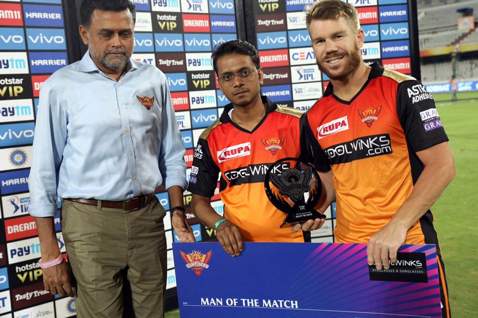 David Warner shares the record of 17 MoM wins in IPL with Rohit and Dhoni
