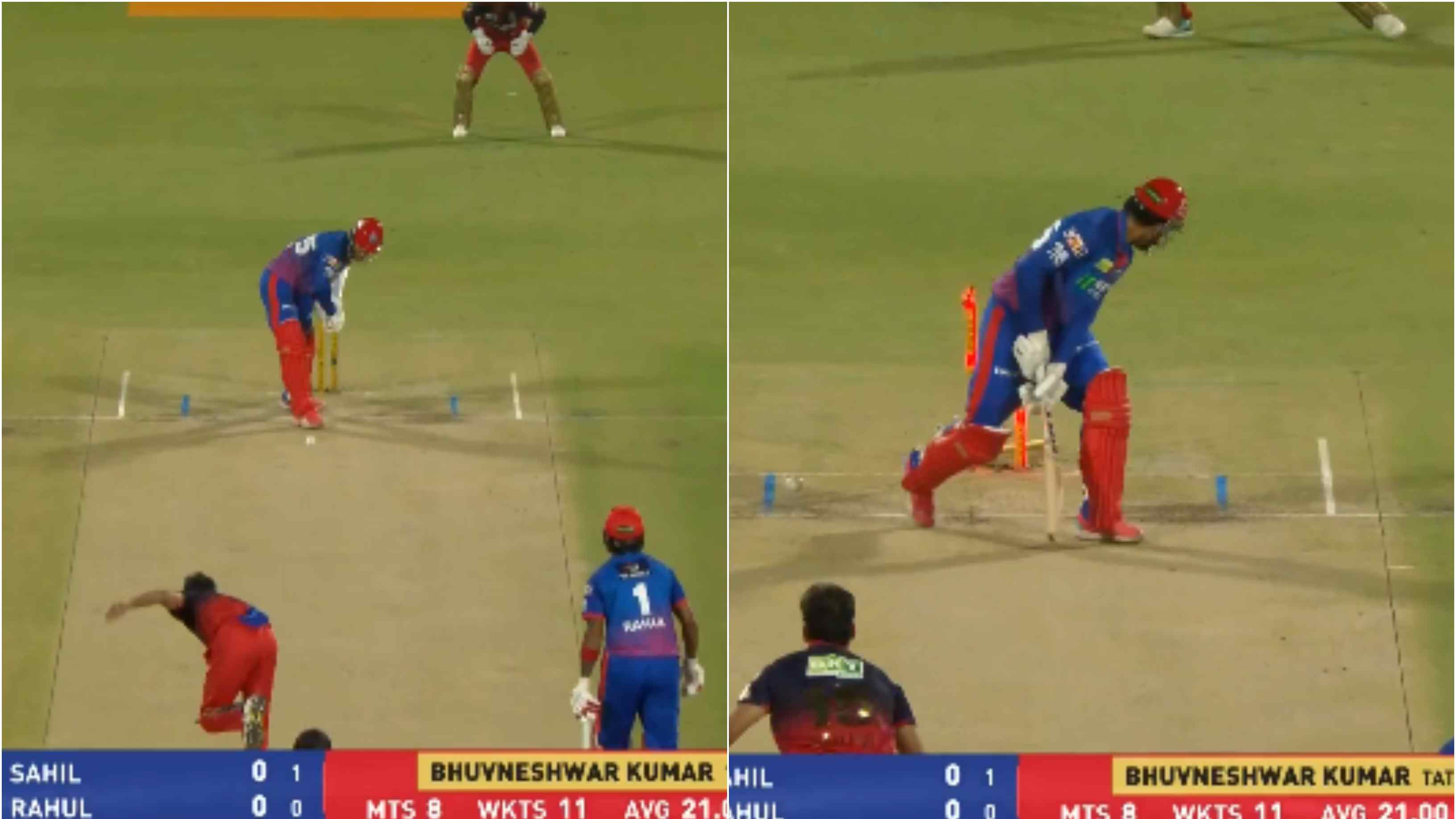IPL 2026: WATCH - Bhuvneshwar Kumar produces lethal inswinging yorker to uproot debutant Sahil Parakh’s middle stump