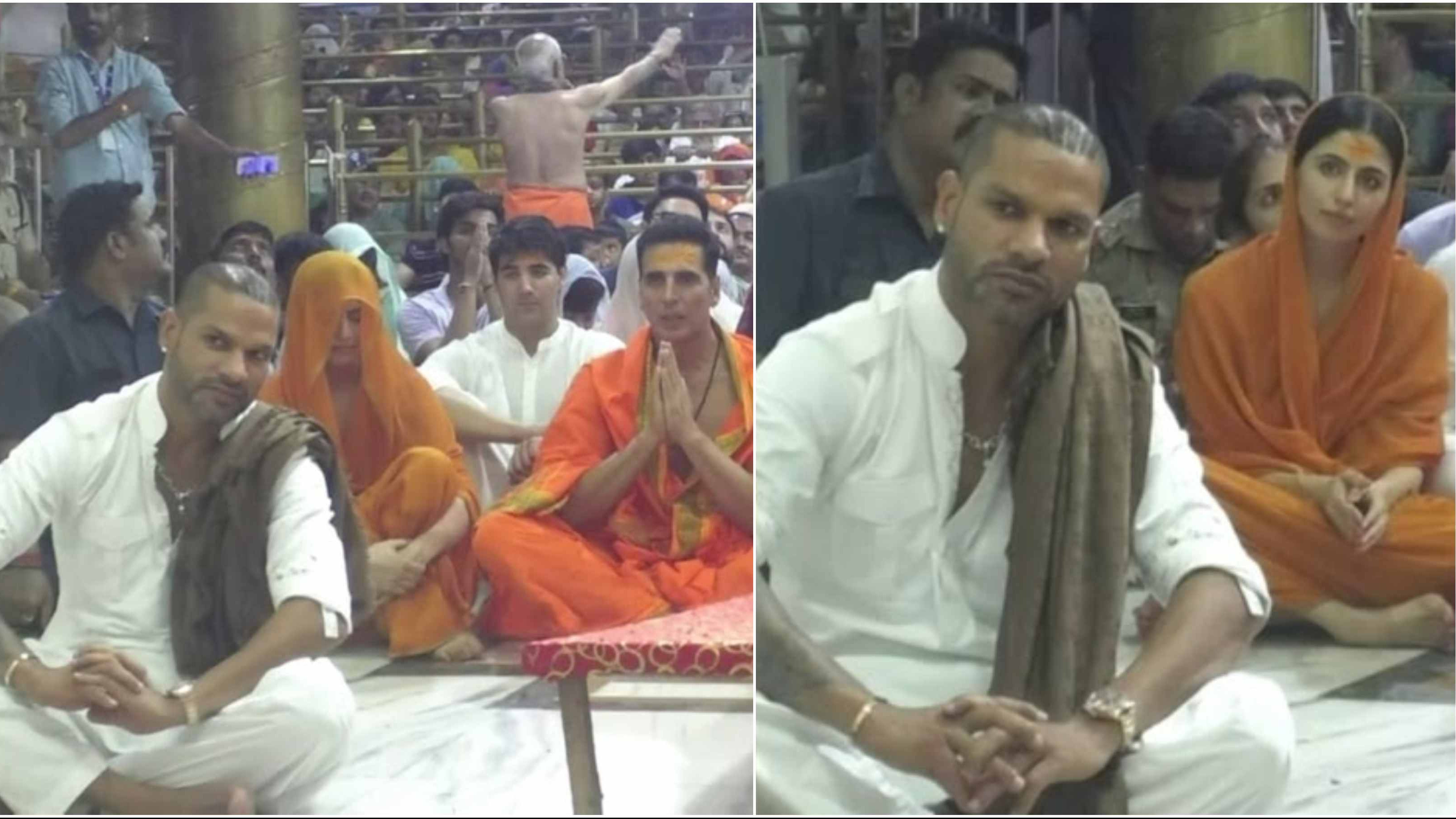 WATCH: Shikhar Dhawan visits Mahakaleshwar temple in Ujjain, prays for India’s success in upcoming World Cup
