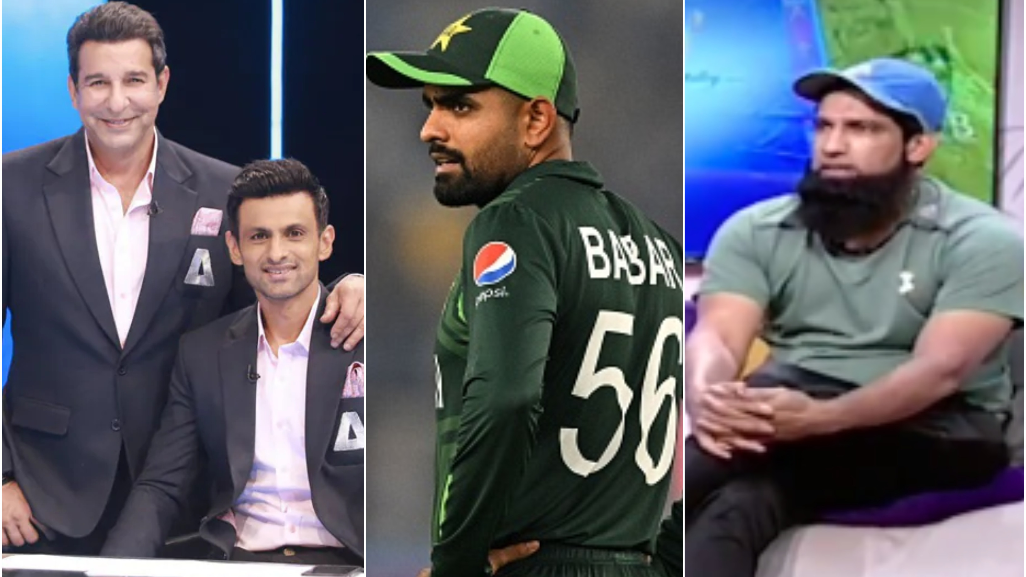 CWC 2023: WATCH – Yousuf slams Wasim Akram for not stopping Malik from saying “Babar should quit captaincy” on live TV