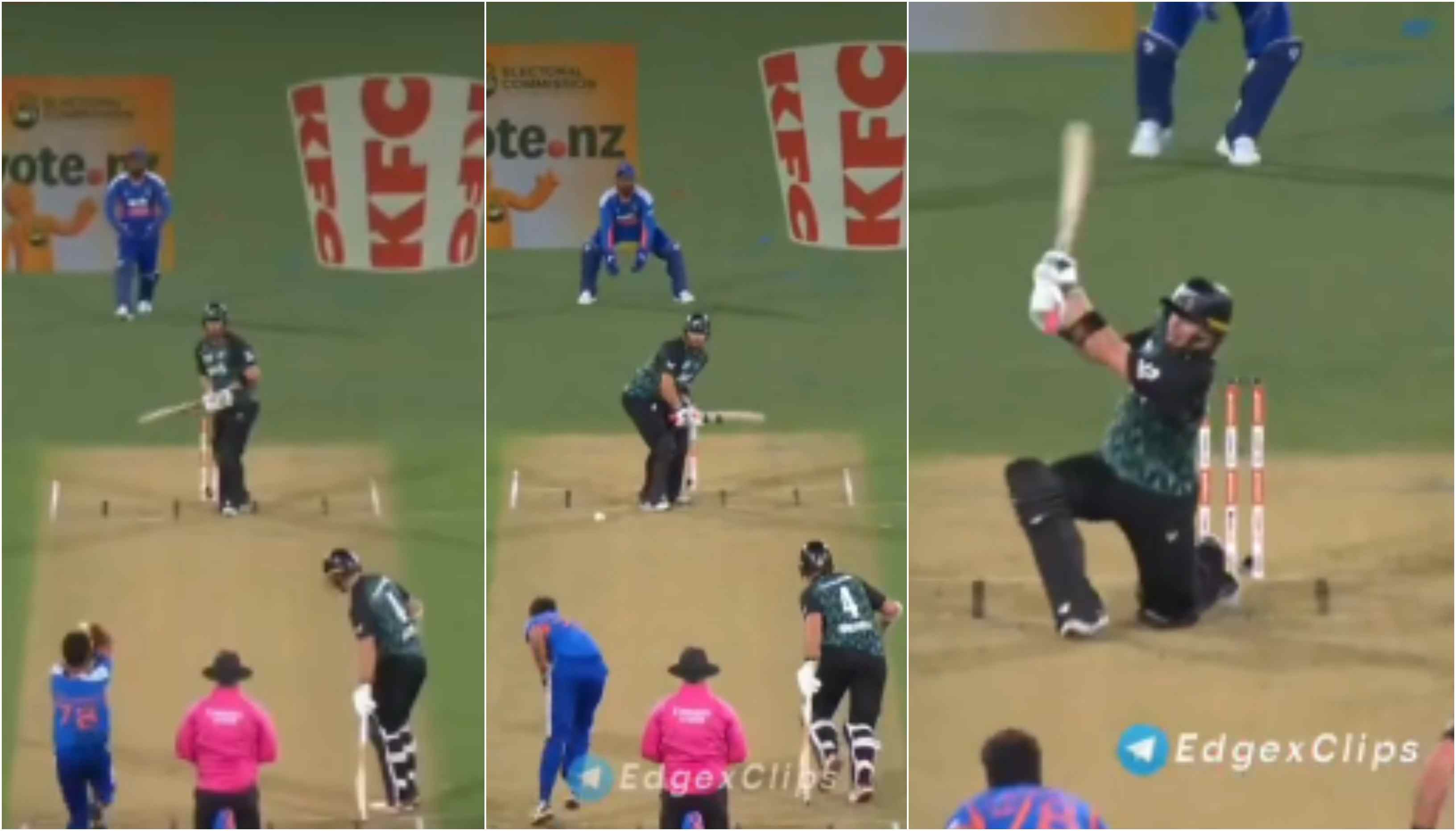 Glenn Phillips' switch-hit boundary off Bhuvneshwar Kumar | Screengrabs