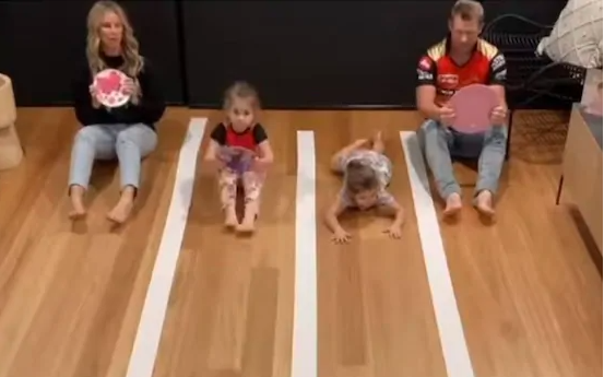 Warner family participating in a unique car race | Instagram 