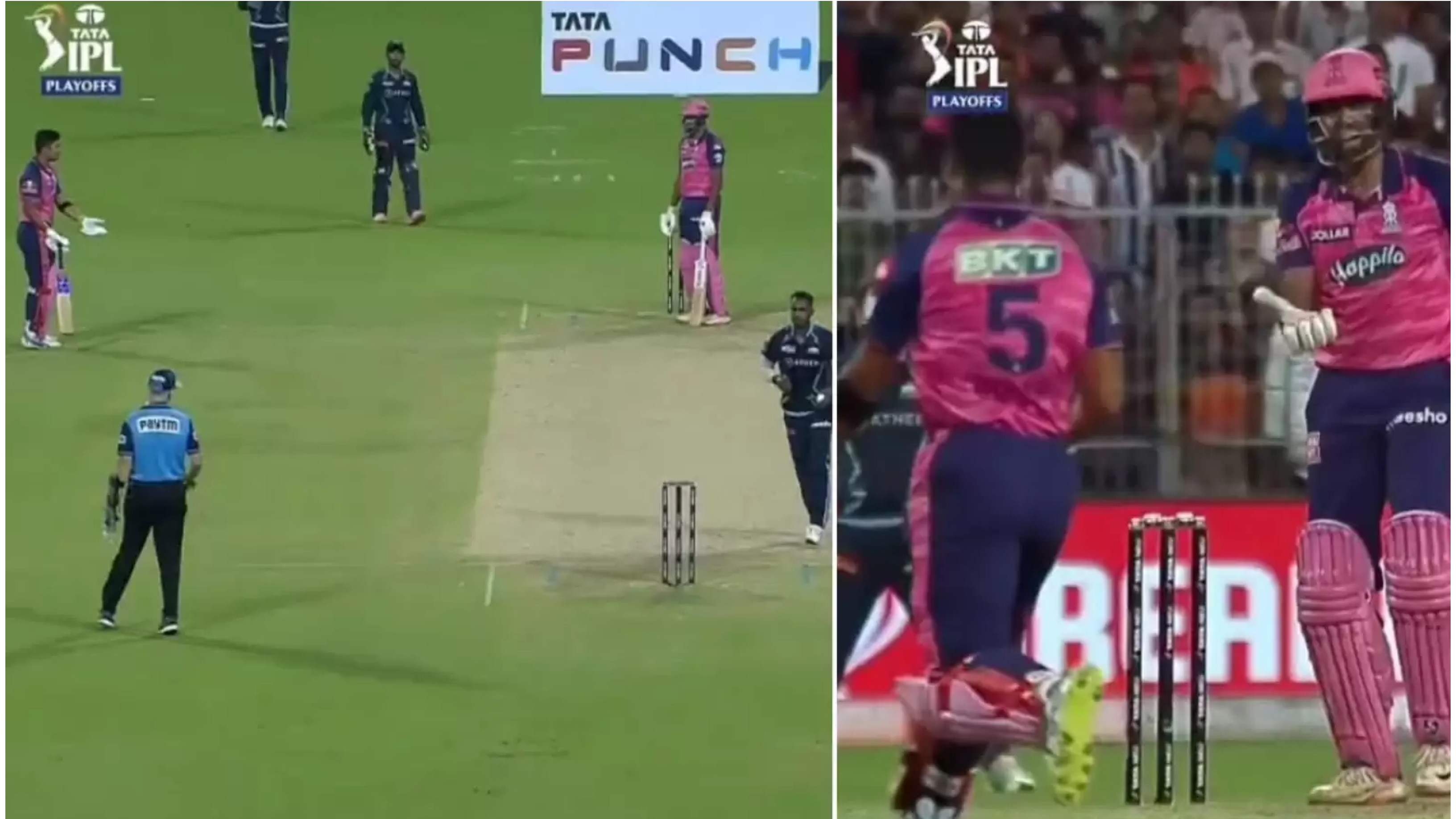 IPL 2022: WATCH – Riyan Parag argues with R Ashwin after getting run-out in Qualifier 1 against GT