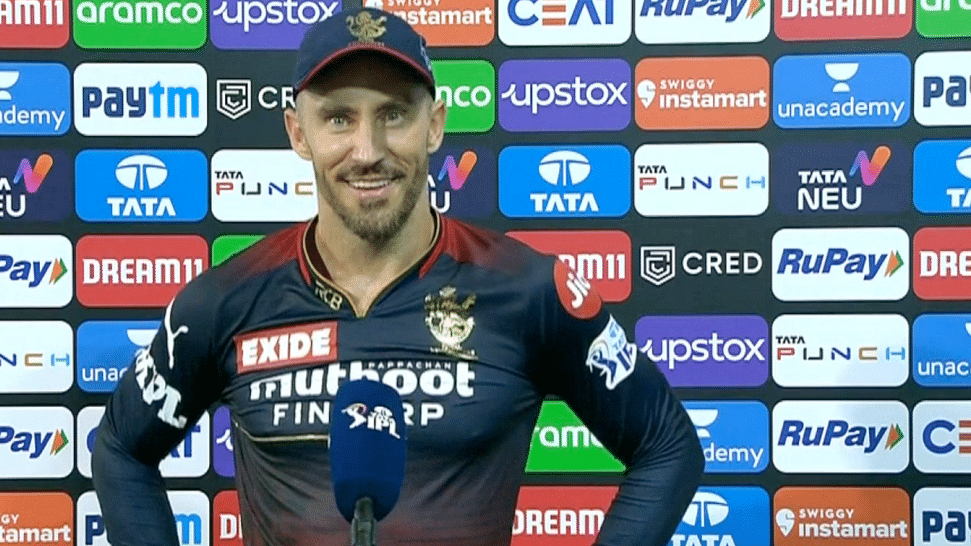 IPL 2022: RCB skipper Faf du Plessis says it feels really good to beat a strong team like MI