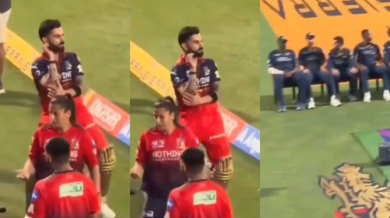 Virat Kohli teased GT players during their team photo | X
