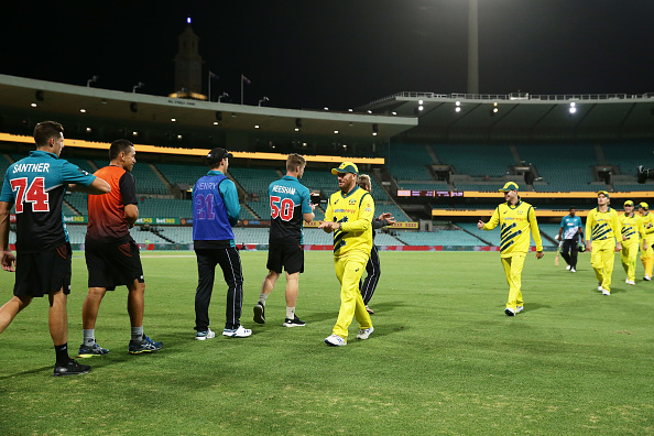 The Aus-NZ ODI at the SCG was the last international game to be played before cricket was called off | Getty