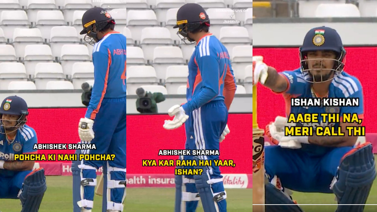 ENG v IND 2026: WATCH- “Kya kar raha hai yaar”- Abhishek Sharma chides Ishan Kishan for needless run-out in 1st T20I