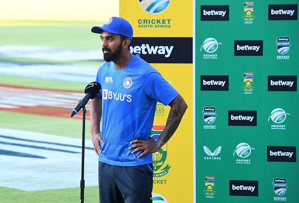 KL Rahul at post-match presentation after 3rd ODI | Getty Images