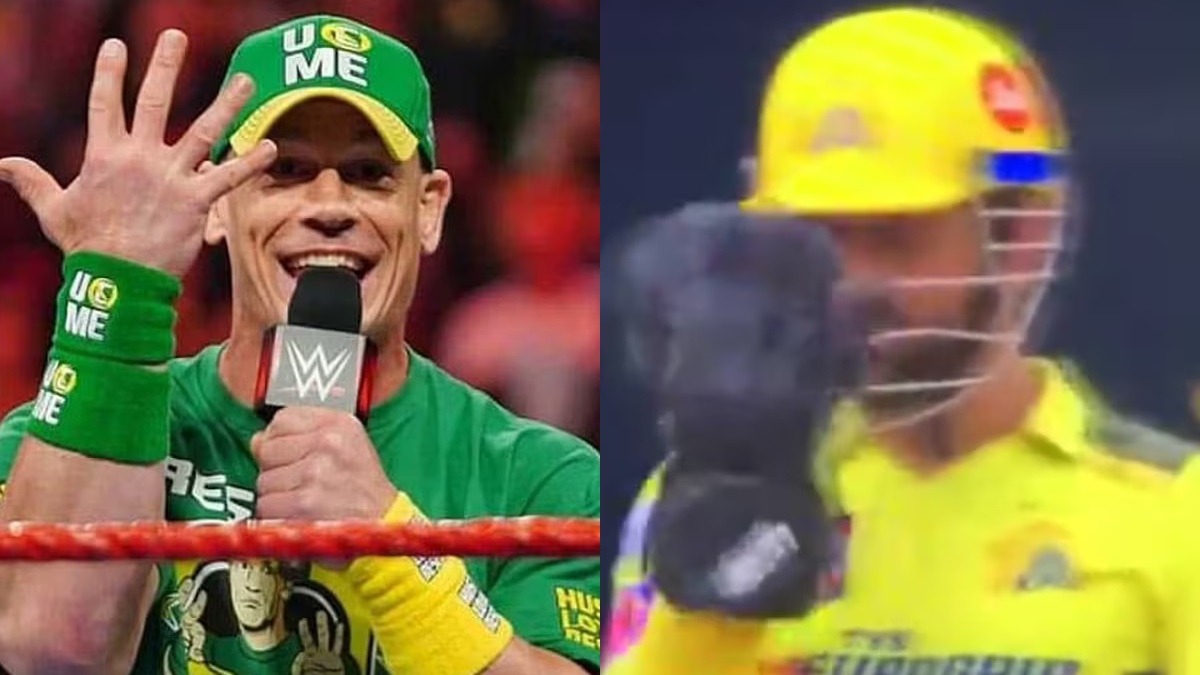 IPL 2023: John Cena reacts to MS Dhoni doing the “You can’t see me” gesture during LSG v CSK match  