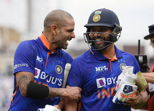 Shikhar Dhawan and Rohit Sharma | Getty 