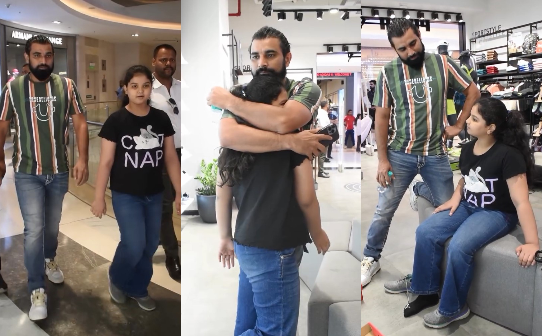 Mohammad Shami with his daughter | Instagram