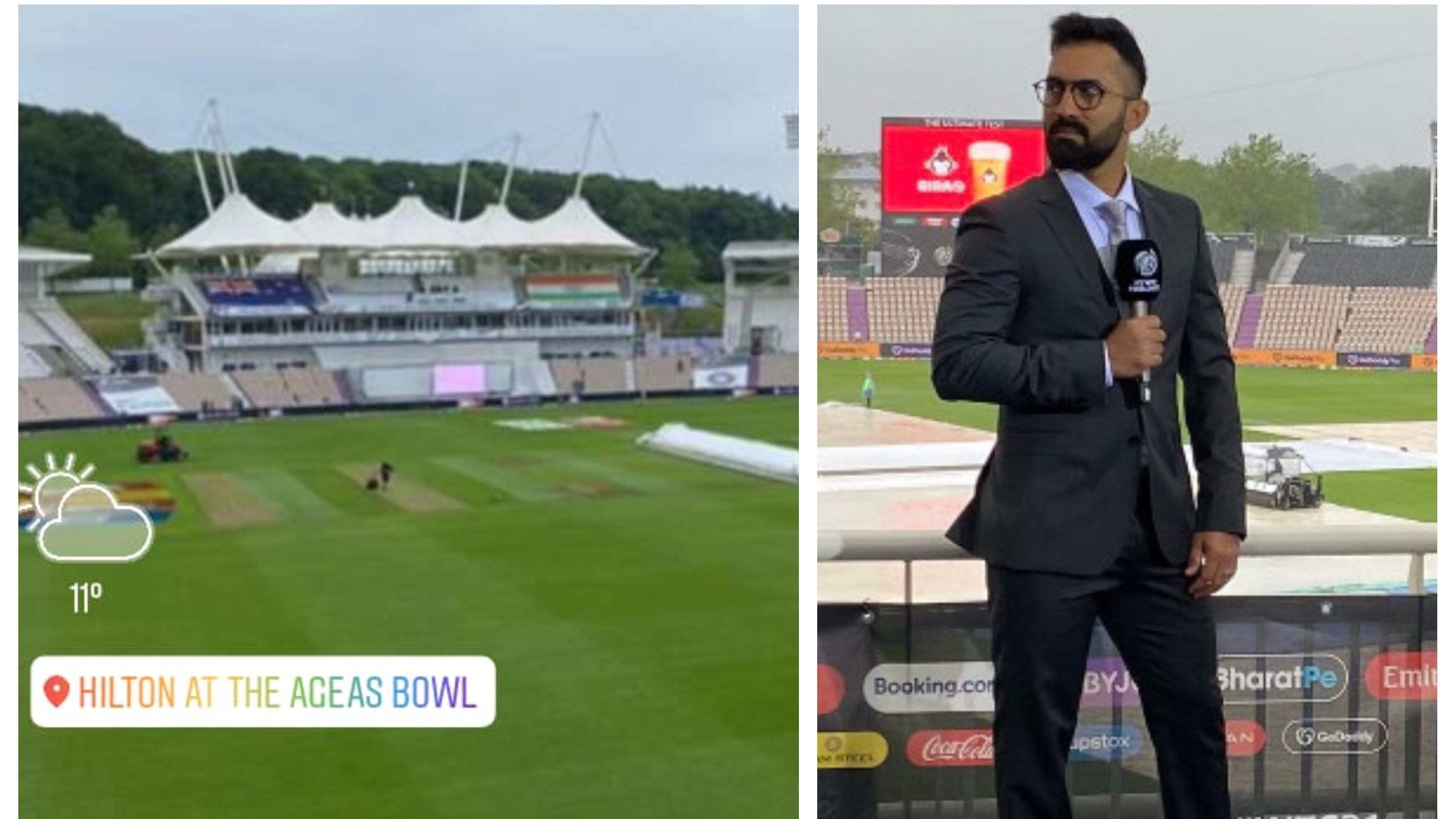 WTC 2021 Final: “No rain all day”, Dinesh Karthik provides weather update from Southampton on Day 5