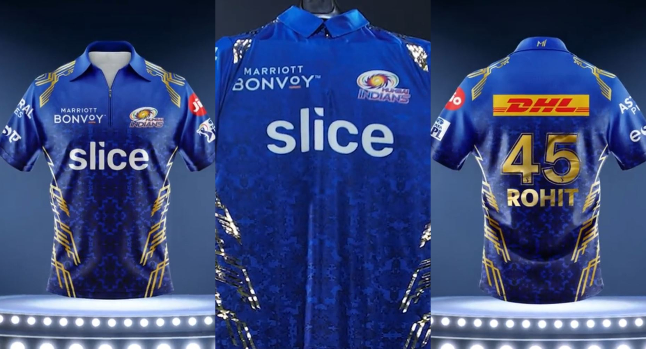 The new design MI jersey for IPL 2022 | MI Twitter