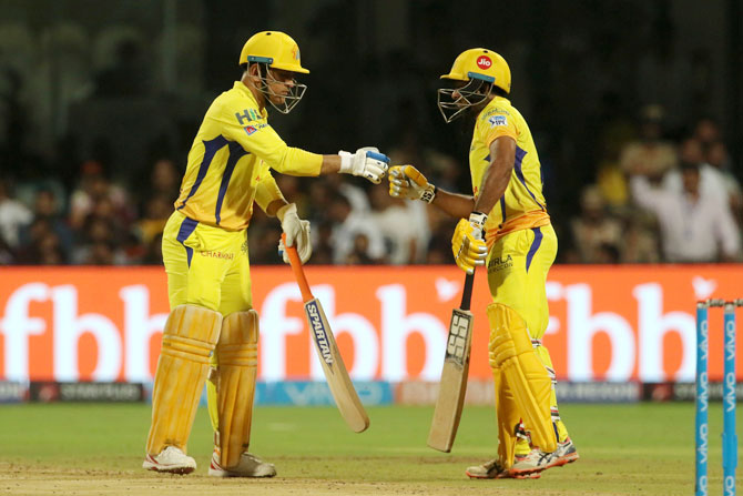 MS Dhoni and Ambati Rayudu for CSK | X