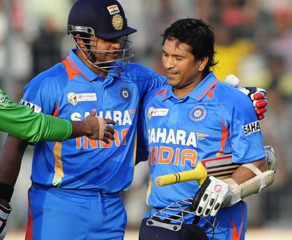 Suresh Raina and Sachin Tendulkar | Getty