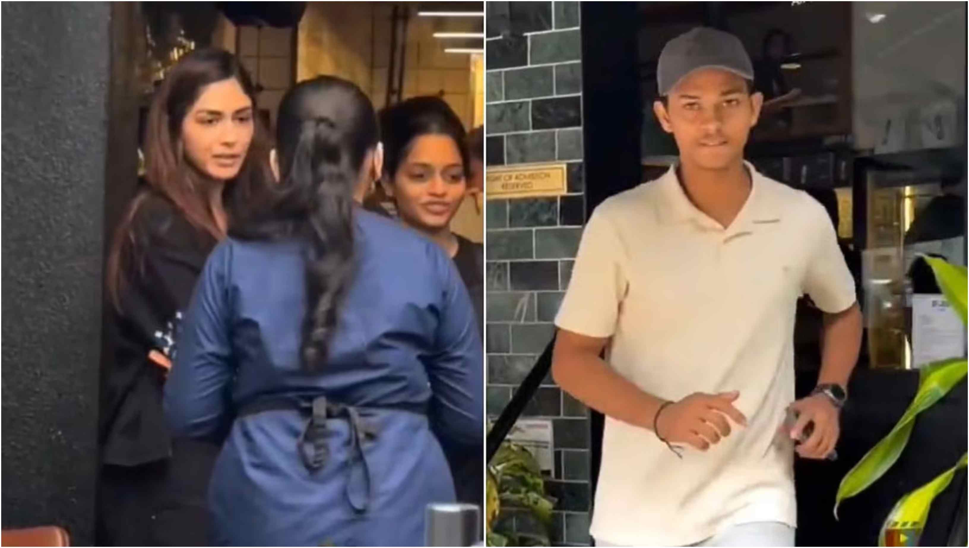 Mrunal Thakur and Yashasvi Jaiswal were spotted leaving the same cafe in Mumbai | Instagram
