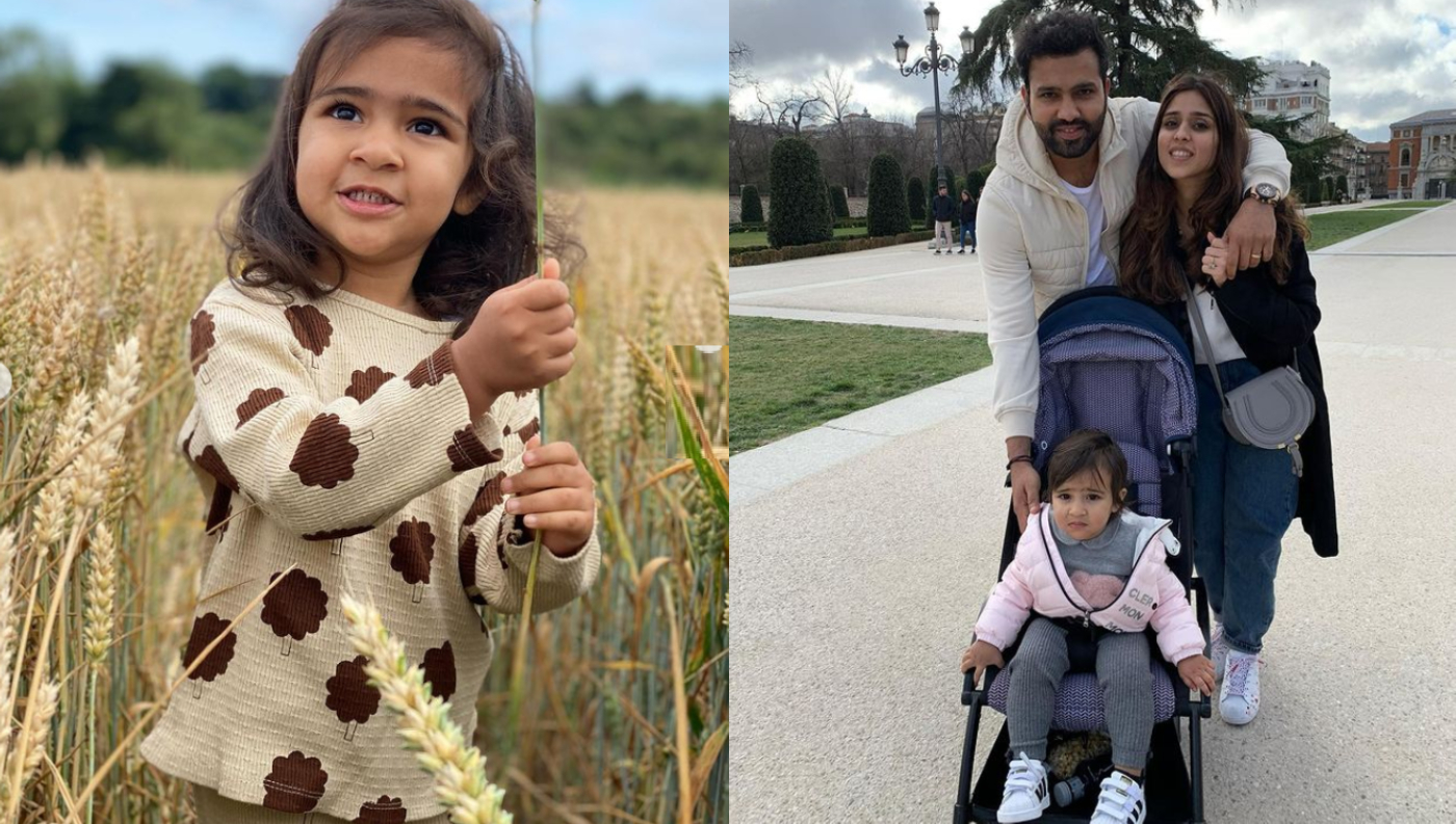 Rohit Sharma, Ritika Sajdeh, and Samaira | Instagram