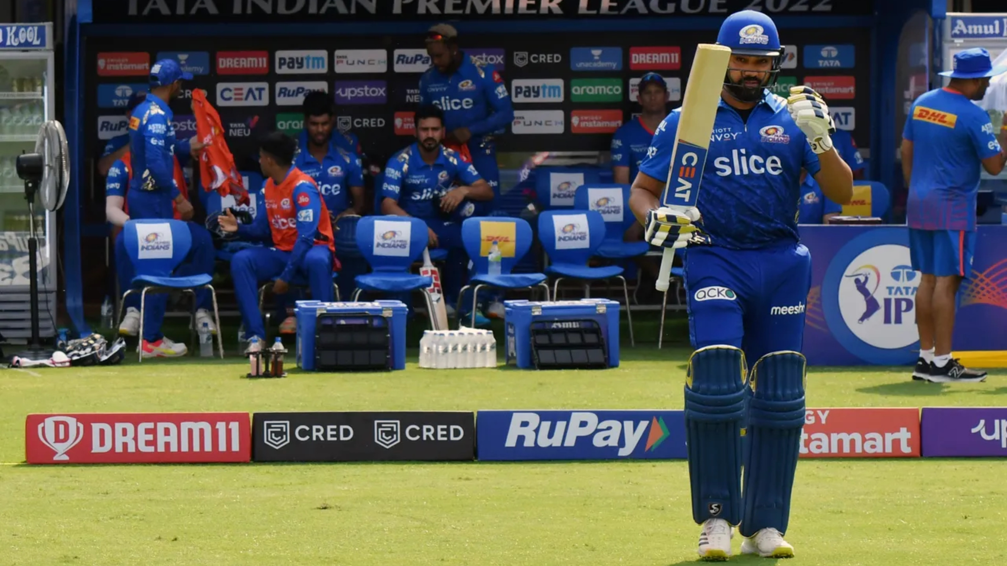 IPL 2022: MI skipper Rohit Sharma fined INR 12 lakhs for slow over-rate against DC